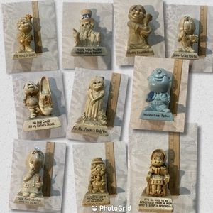 Vintage W & R Berries & PAULA Silliscript Figurines Bundle-10 Items